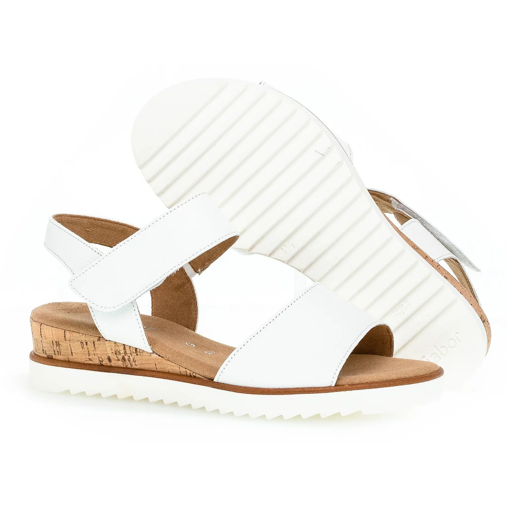 Gabor Sandalette »GENUA« Sommerschuh Sandale Keilabsatz mit Klettverschluss Weite G online kaufen Fabrikpreis