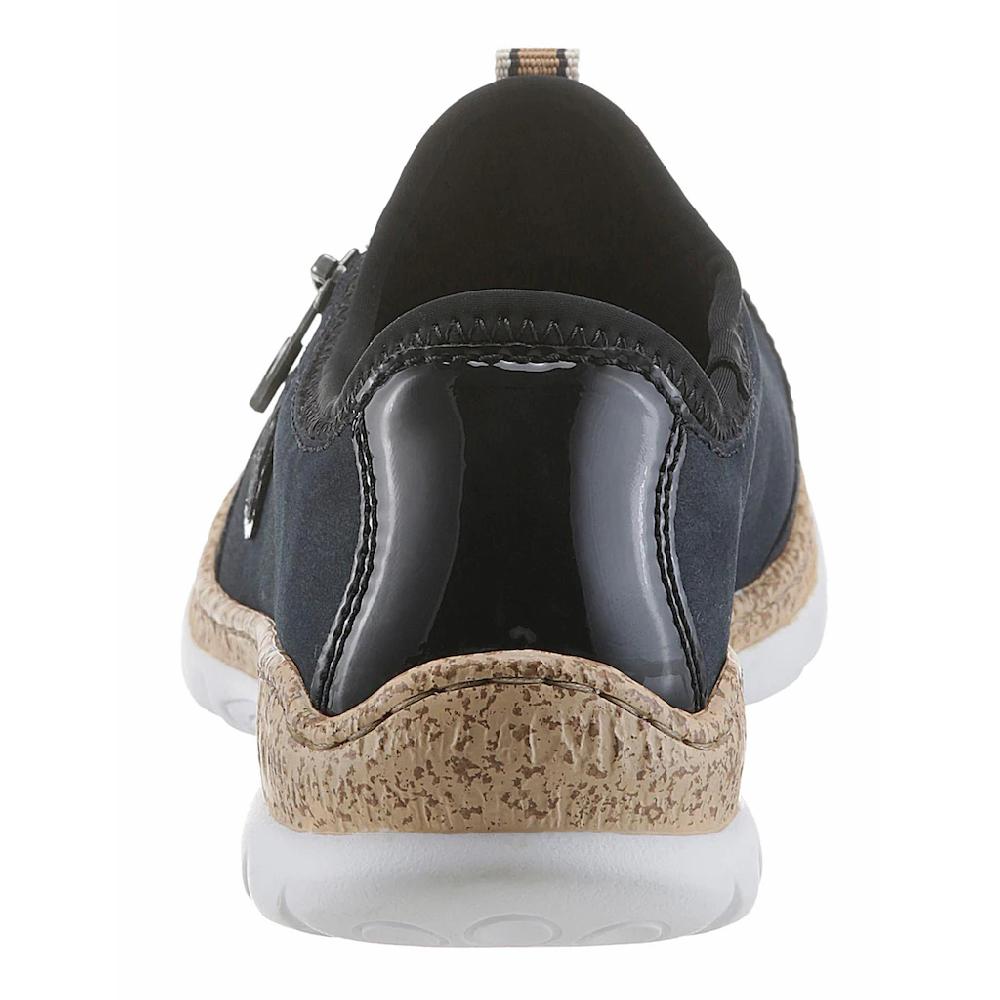 Rieker Slip-On Sneaker Slipper Schlupfschuh mit Außenreißverschluss bestellen Black Friday