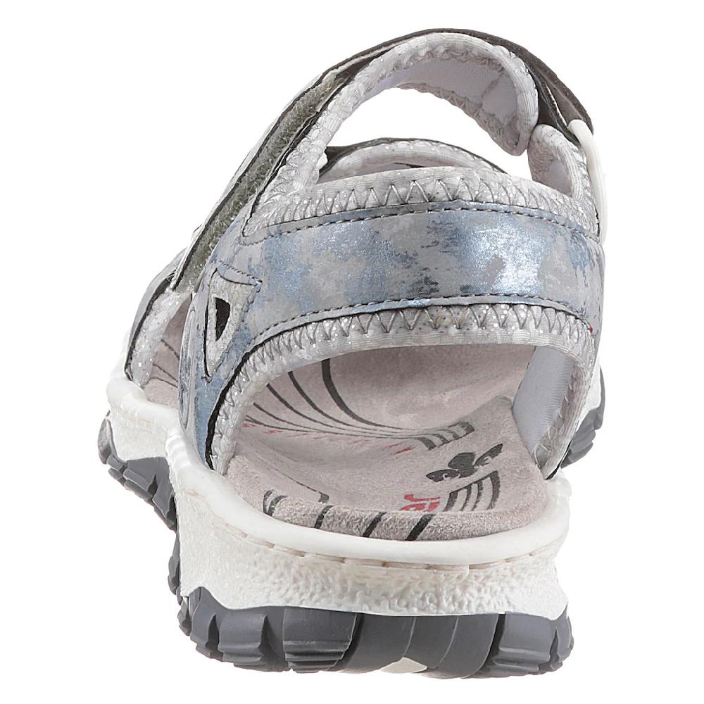 Rieker Riemchensandale Sommerschuh Sandalette Keilabsatz in Used-Optik online bestellen Vatertagsangebot