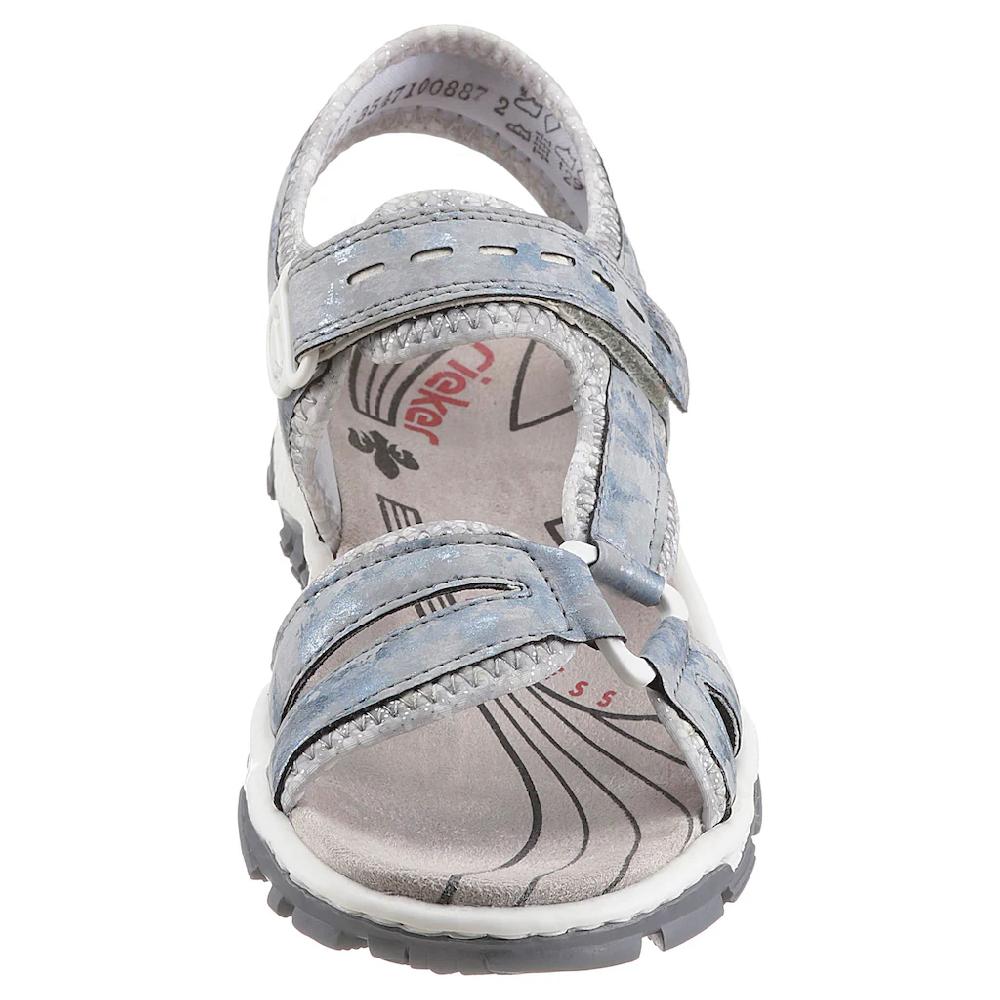 Rieker Riemchensandale Sommerschuh Sandalette Keilabsatz in Used-Optik online bestellen Vatertagsangebot