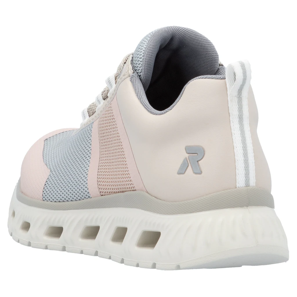 RIEKER Sport Sneaker in veganer Verarbeitung Freizeitschuh Halbschuh Schnürschuh ▷ für Valentinstagsangebot