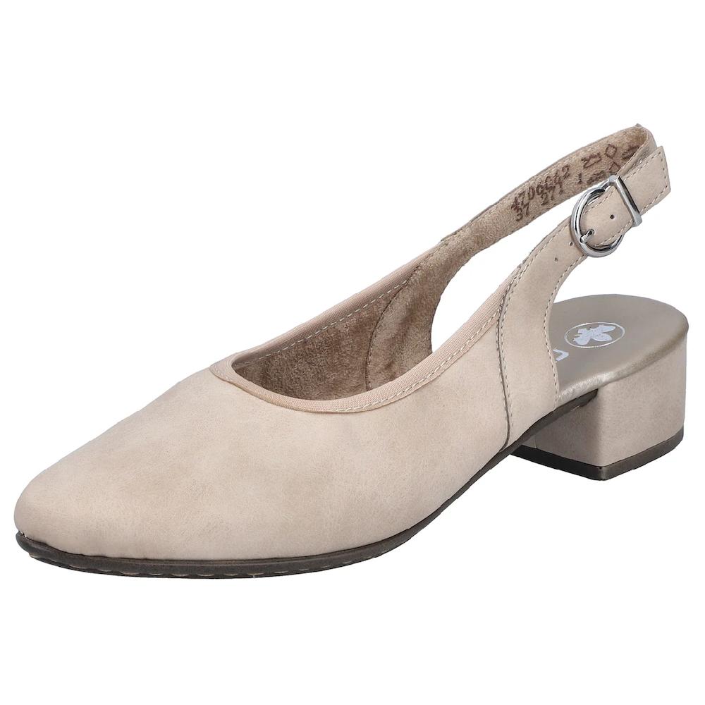 Rieker Slingpumps Abendschuh Sommerschuh Blockabsatz mit verstellbarem Riemchen online bestellen