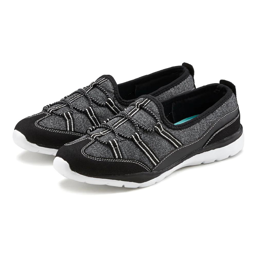 LASCANA Sneaker »Slip-On-Sneaker « im sportiven Look Halbschuh Freizeitschuh Slipper VEGAN ▷ für Kostenlose Rückgabe