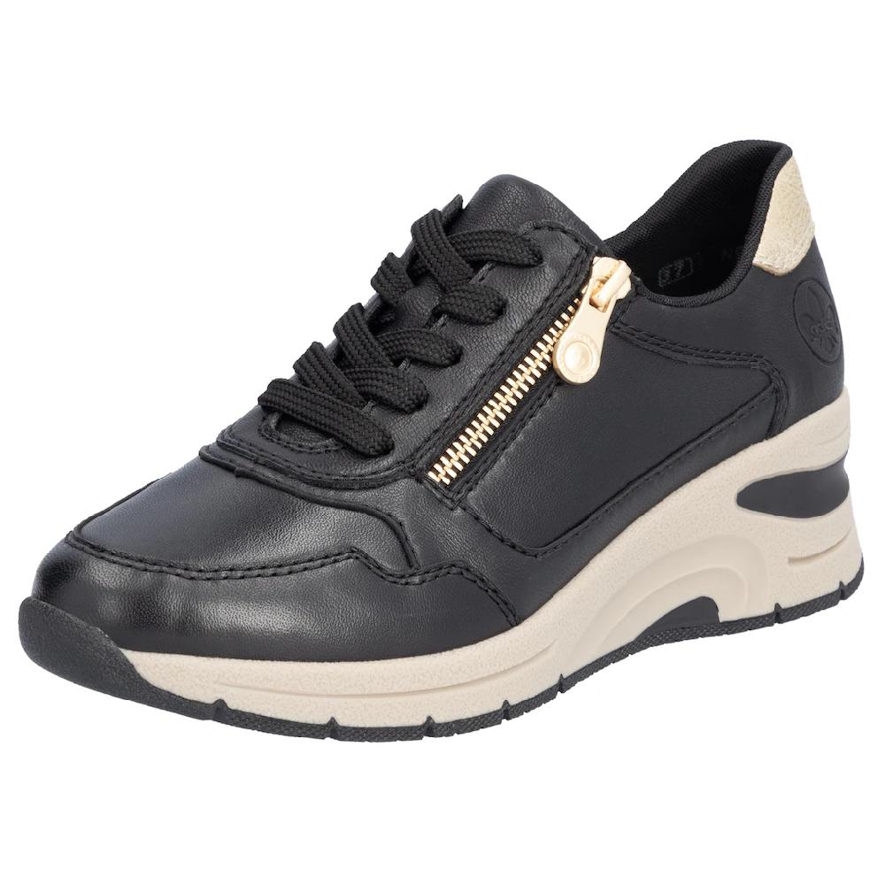 Rieker Keilsneaker Freizeitschuh Halbschuh Schnürschuh mit Reißverschluss kaufen