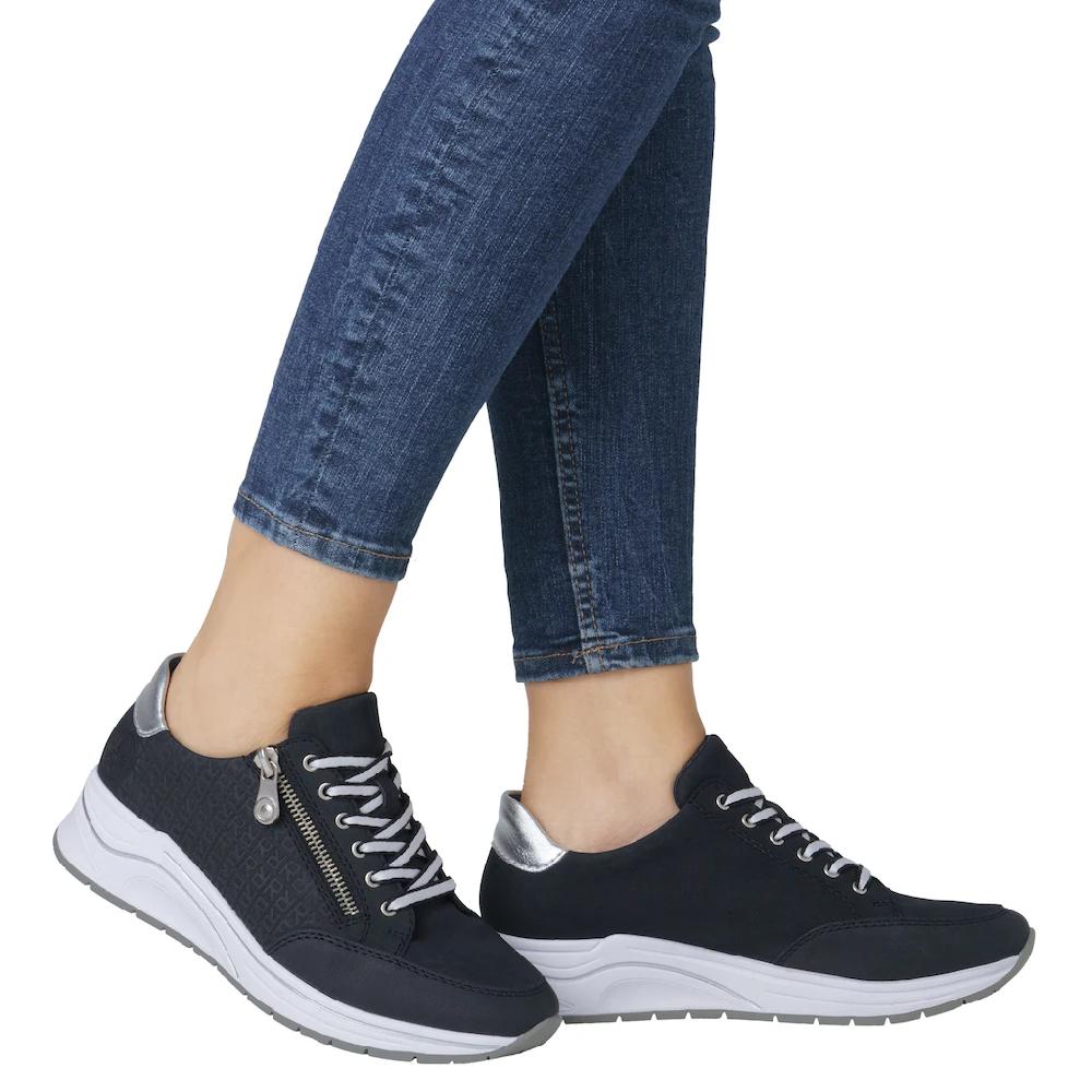 Rieker Keilsneaker Halbschuh Schnürschuh Freizeitschuh mit Lettern bedruckt kaufen Neueste Stile