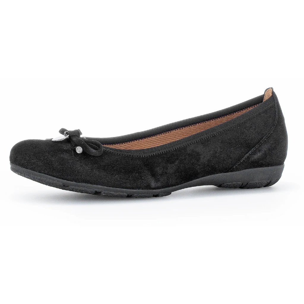 Gabor Ballerina Flache Schuhe Business Schuhe mit Hovercraft Luftkammern-Laufsohle ▷ für