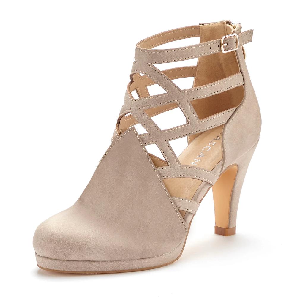 LASCANA Stiefelette Stiefel Boots mit Cut-Outs VEGAN Super Rabatt