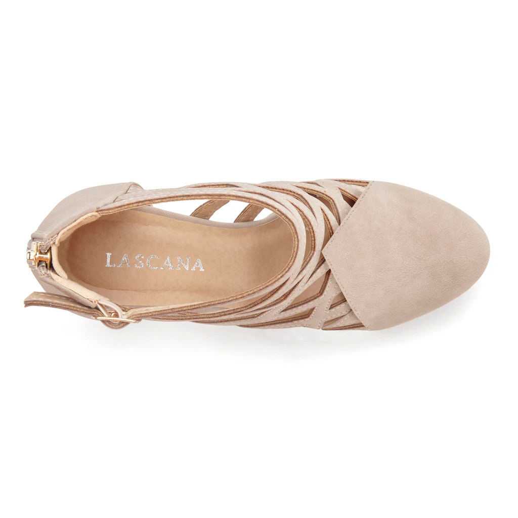 LASCANA Stiefelette Stiefel Boots mit Cut-Outs VEGAN Super Rabatt