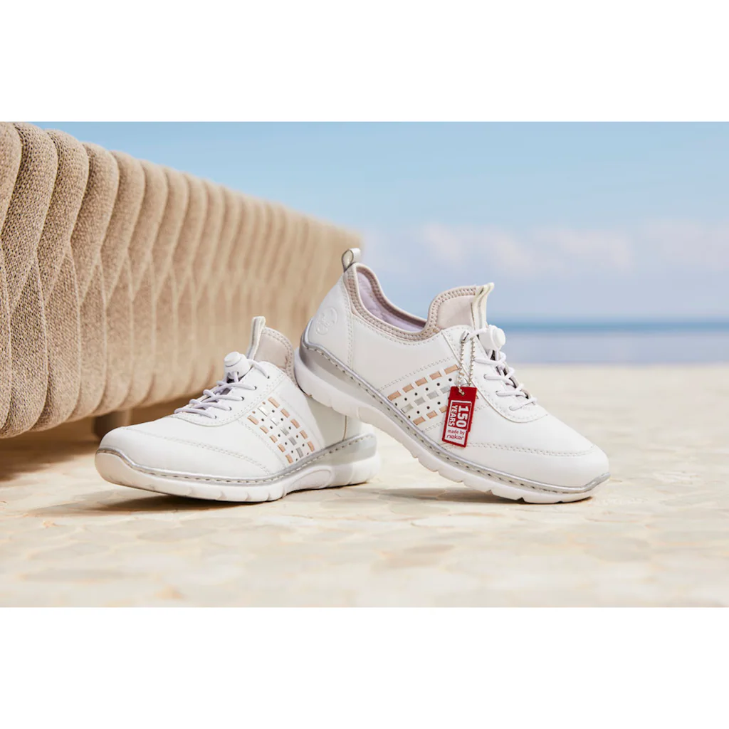 Rieker Slip-On Sneaker Slipper Schlupfschuh Freizeitschuh 150 Jahre RIEKER Jubiläumsartikel ▷ für Riesige Rabatte