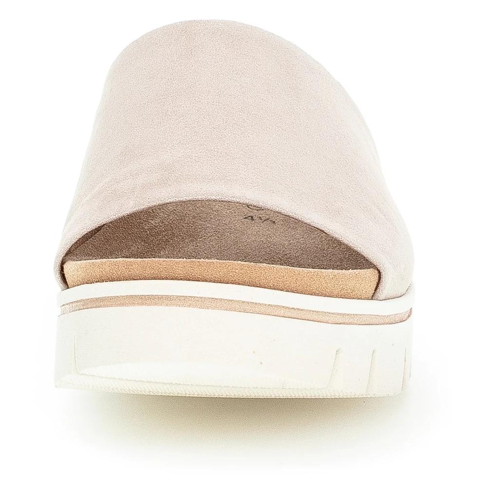 Gabor Pantolette Keilabsatz Sommerschuh Schlappen mit eingearbeitetem Gummizug online kaufen im Angebot