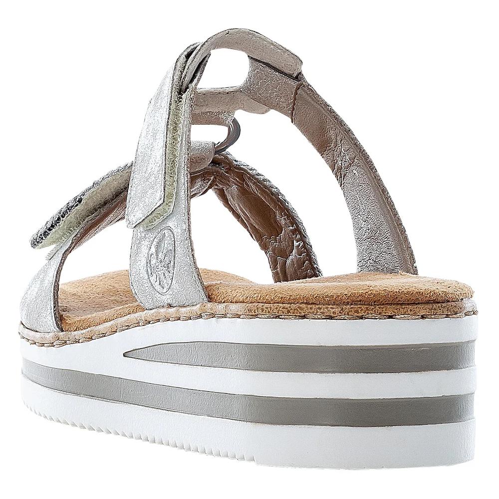 Rieker Pantolette Keilabsatz Sommerschuh Schlappen für den Sommer online kaufen Schlussverkauf
