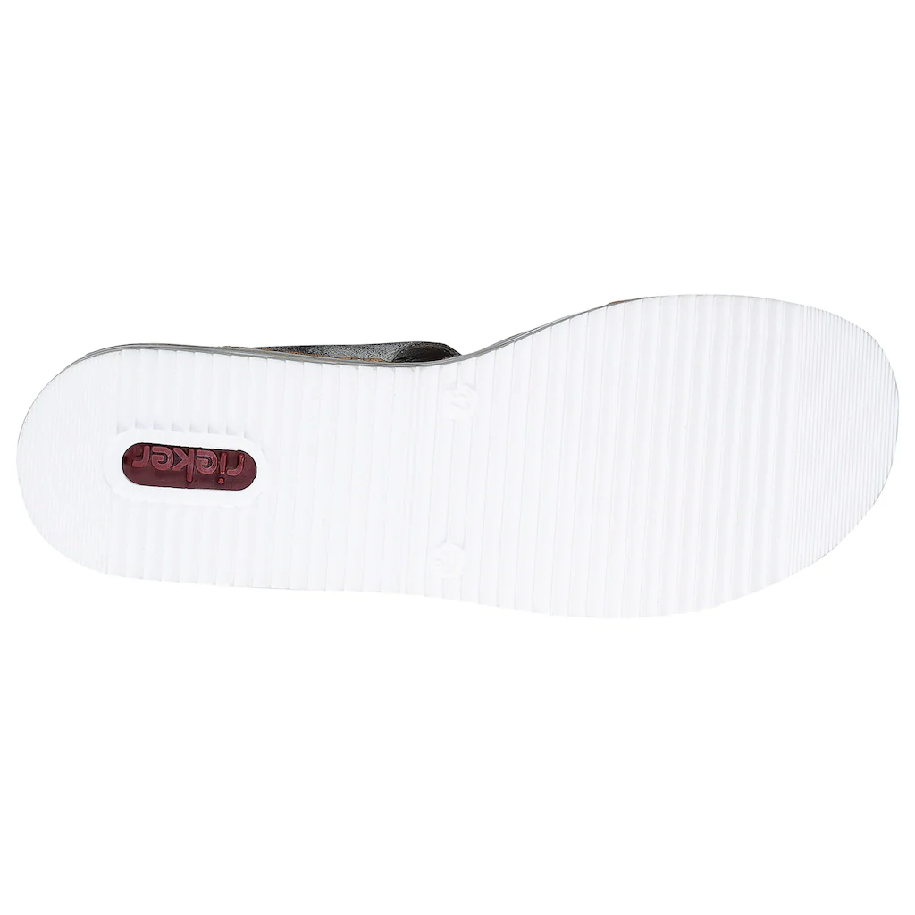 Rieker Pantolette Keilabsatz Sommerschuh Schlappen für den Sommer online kaufen Schlussverkauf