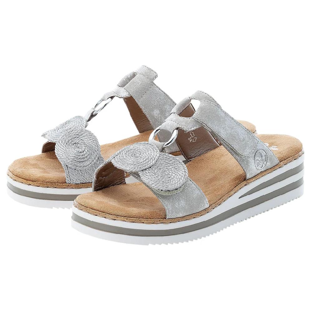 Rieker Pantolette Keilabsatz Sommerschuh Schlappen für den Sommer online kaufen Schlussverkauf