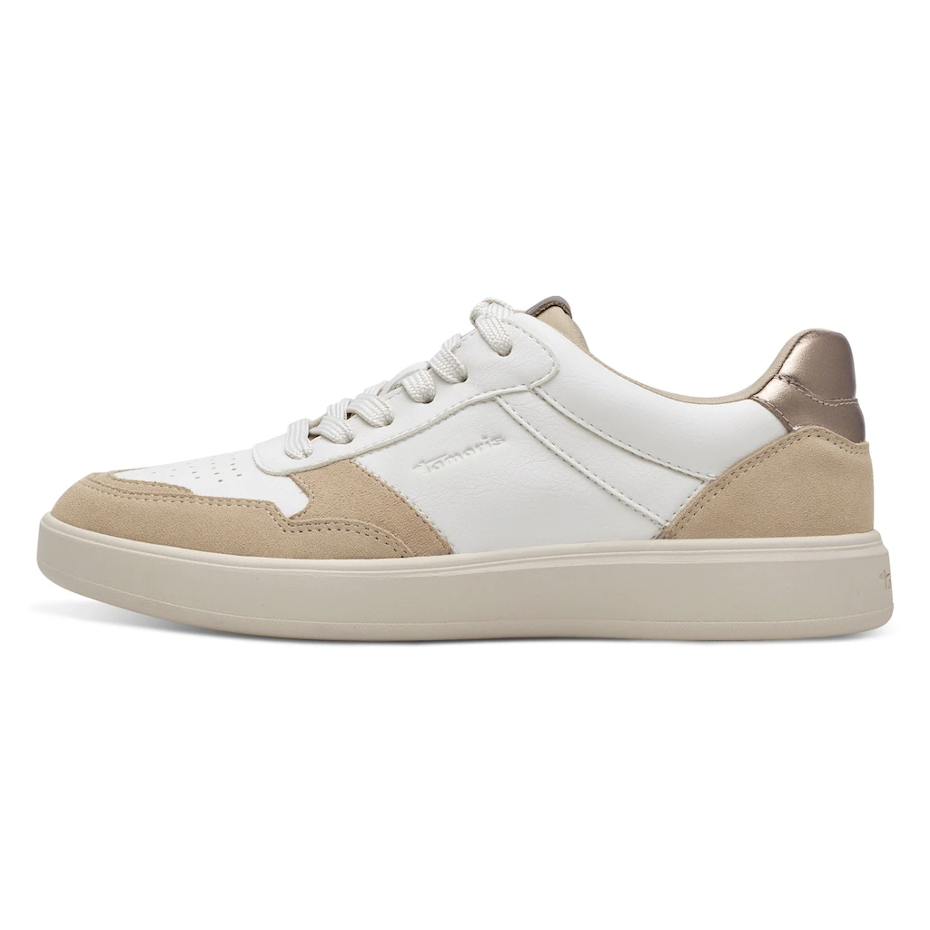 Tamaris Plateausneaker Freizeitschuh Halbschuh Schnürschuh mit Kontrastbesätzen kaufen Begrenztes Angebot
