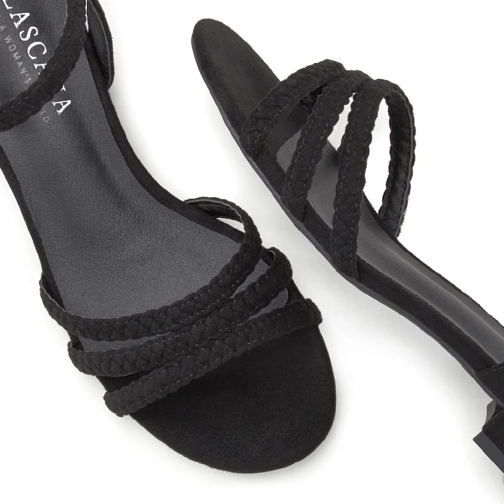 LASCANA Sandale Sandalette Sommerschuh mit geflochtenen Riemchen VEGAN kaufen Weihnachtsangebot