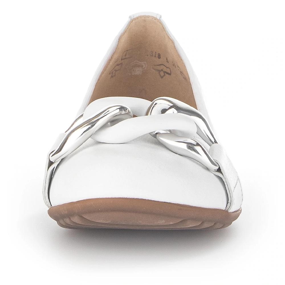 Gabor Ballerina »FLORENZ« Hochzeitsschuh Flache Schuhe Slipper mit eleganter Zierkette bestellen Osterangebot