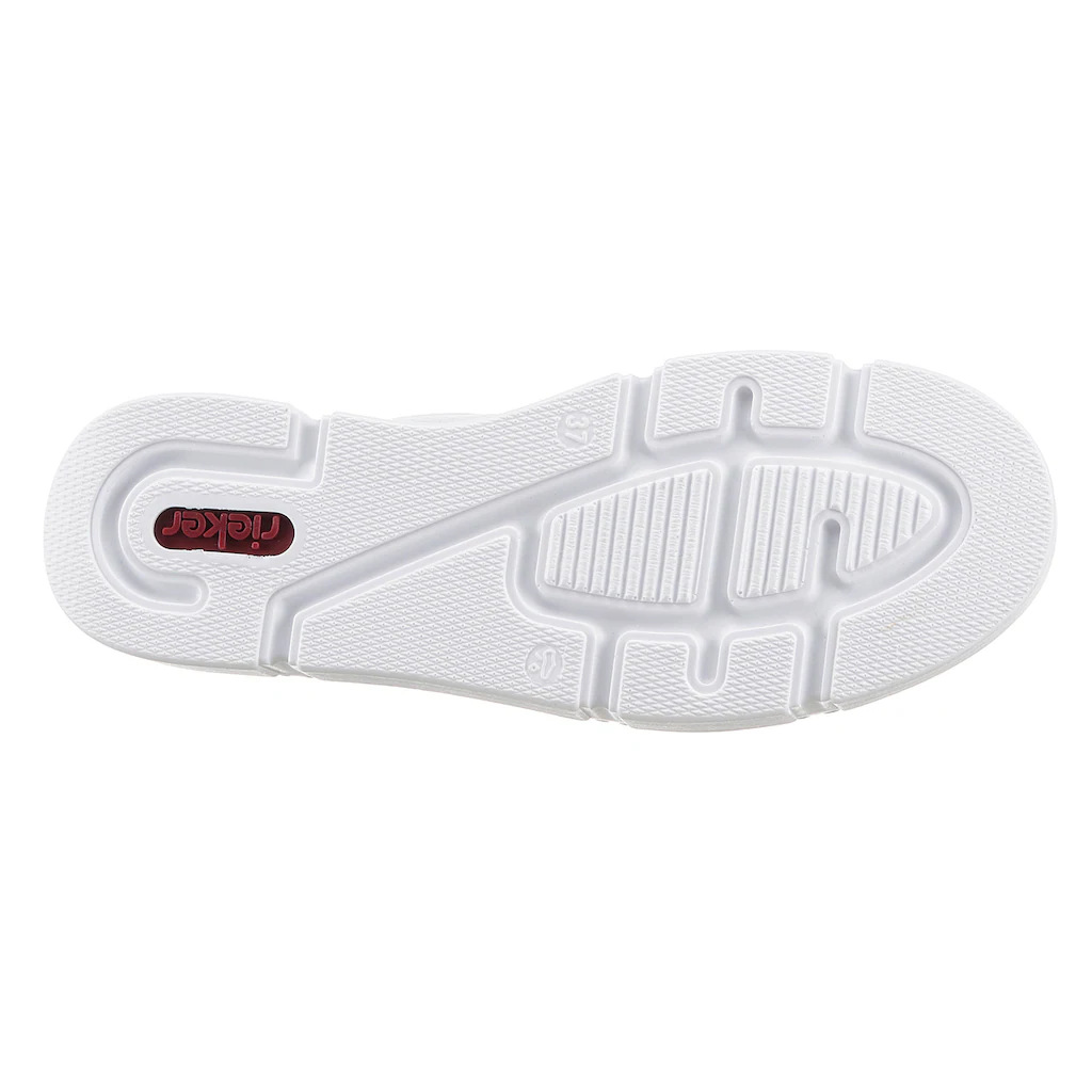 Rieker Plateausneaker mit goldfarbenen Details Freizeitschuh Halbschuh Schnürschuh online bestellen Vatertagsangebot