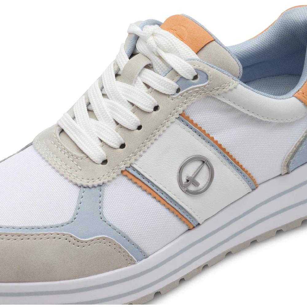 Tamaris Plateausneaker Freizeitschuh Halbschuh Schnürschuh mit farbigen Besätzen online bestellen JETZT KAUFEN