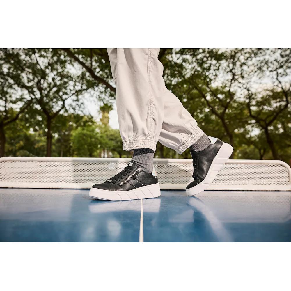 RIEKER Sport Plateausneaker Freizeitschuh Halbschuh Schnürschuh mit seitlicher Perforation kaufen 50% Rabatt mit kostenlosem Versand