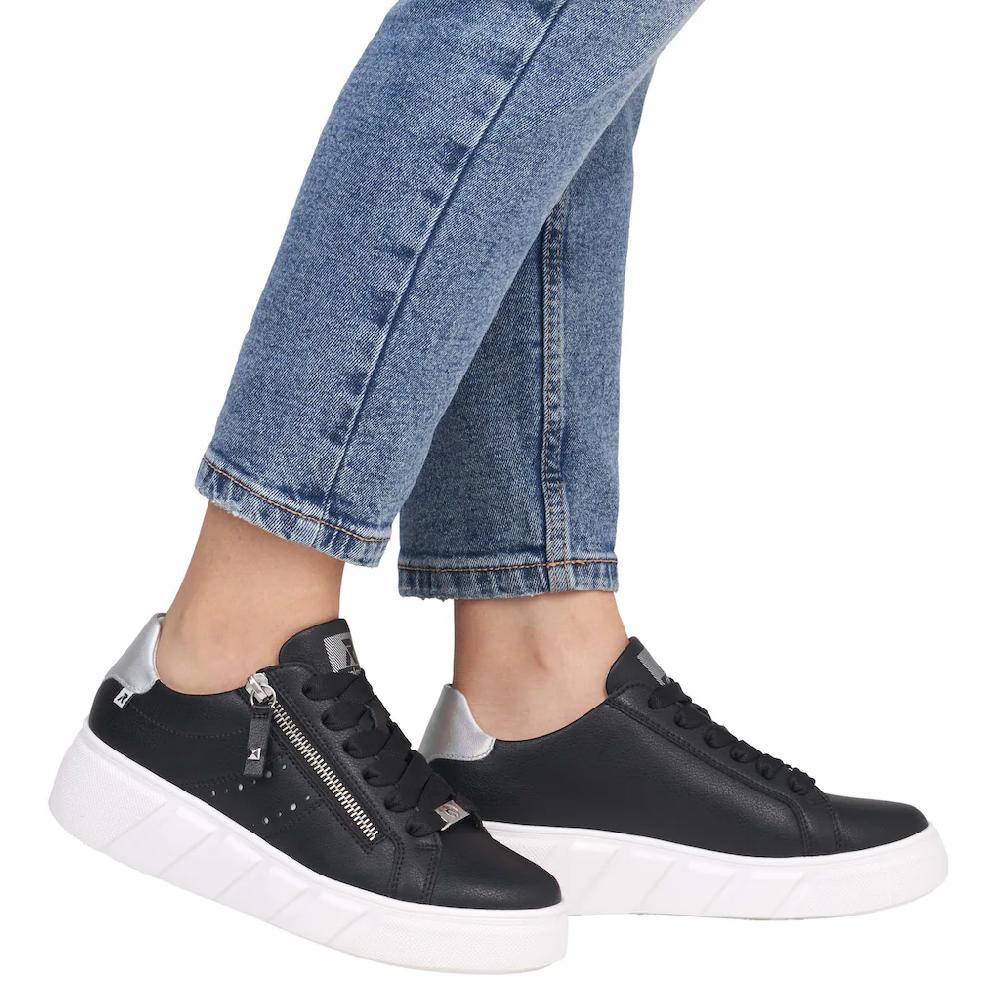 RIEKER Sport Plateausneaker Freizeitschuh Halbschuh Schnürschuh mit seitlicher Perforation kaufen 50% Rabatt mit kostenlosem Versand