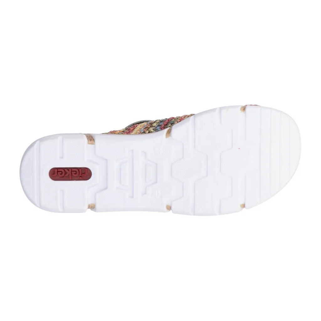 Rieker Pantolette Keilabsatz Sommerschuh Schlappen im Sommerlook online bestellen Günstiger Verkauf