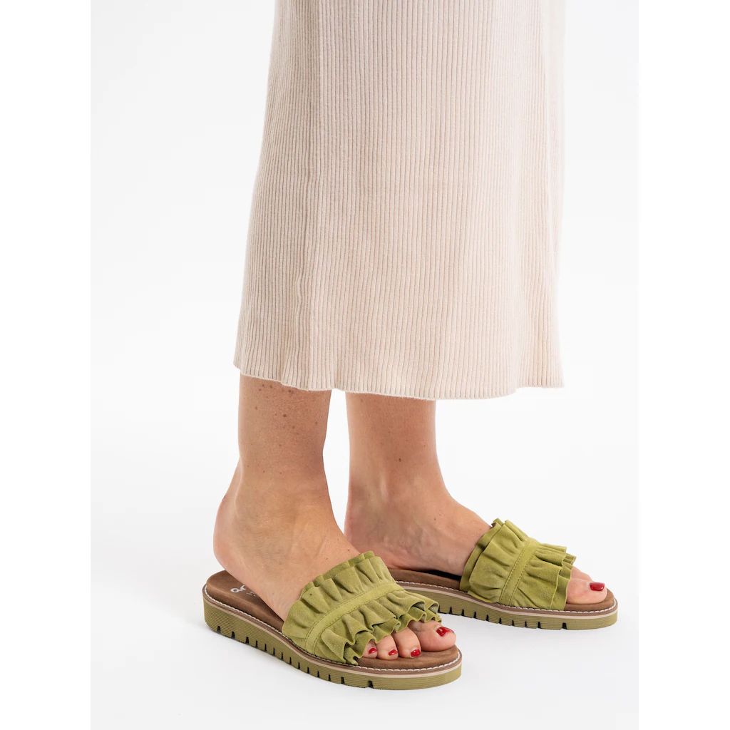 Ara Pantolette »KENT« Slides Flats Sandale mit geraffter Bandage Limitierter Zeitrabatt