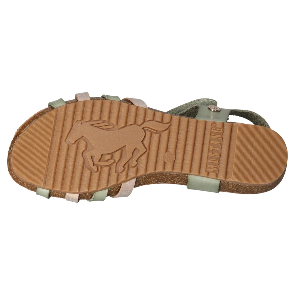 Mustang Shoes Riemchensandale Sommerschuh Sandalette Klettschuh mit Klettverschluss-Riemchen bestellen Fabrik Onlineshop