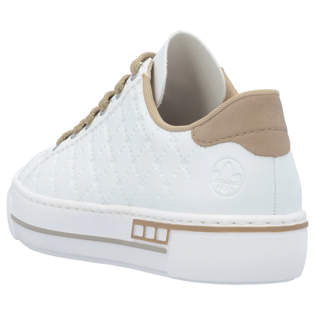 Rieker Plateausneaker harmonischen Kontrastdetails Freizeitschuh Halbschuh Schnürschuh online kaufen Online Shopping