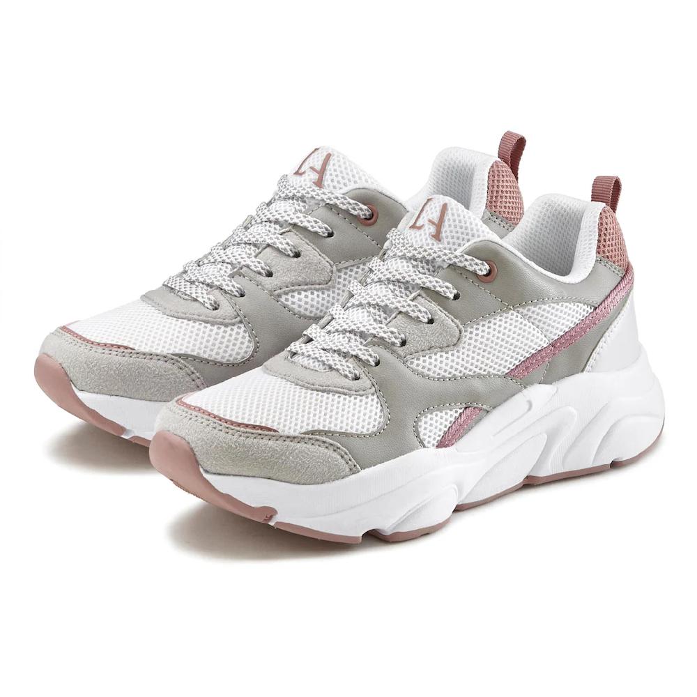 LASCANA Sneaker mit ultraleichter Chunky-Sohle Schnürhalbschuh Freizeitschuh kaufen Vatertagsangebot