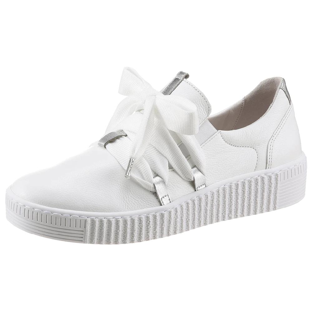 Gabor Slip-On Sneaker Schnürschuh Halbschuh Slipper mit aufgesetzter Zierschnürung