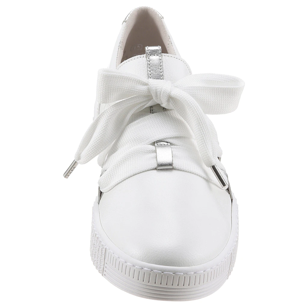 Gabor Slip-On Sneaker Schnürschuh Halbschuh Slipper mit aufgesetzter Zierschnürung Heißer Verkauf