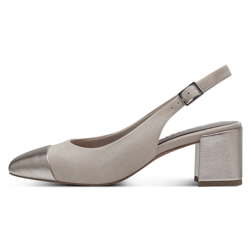 MARCO TOZZI Slingpumps Abendschuh Sommerschuh Blockabsatz in modischer Karreeform online kaufen Saisonale Angebote
