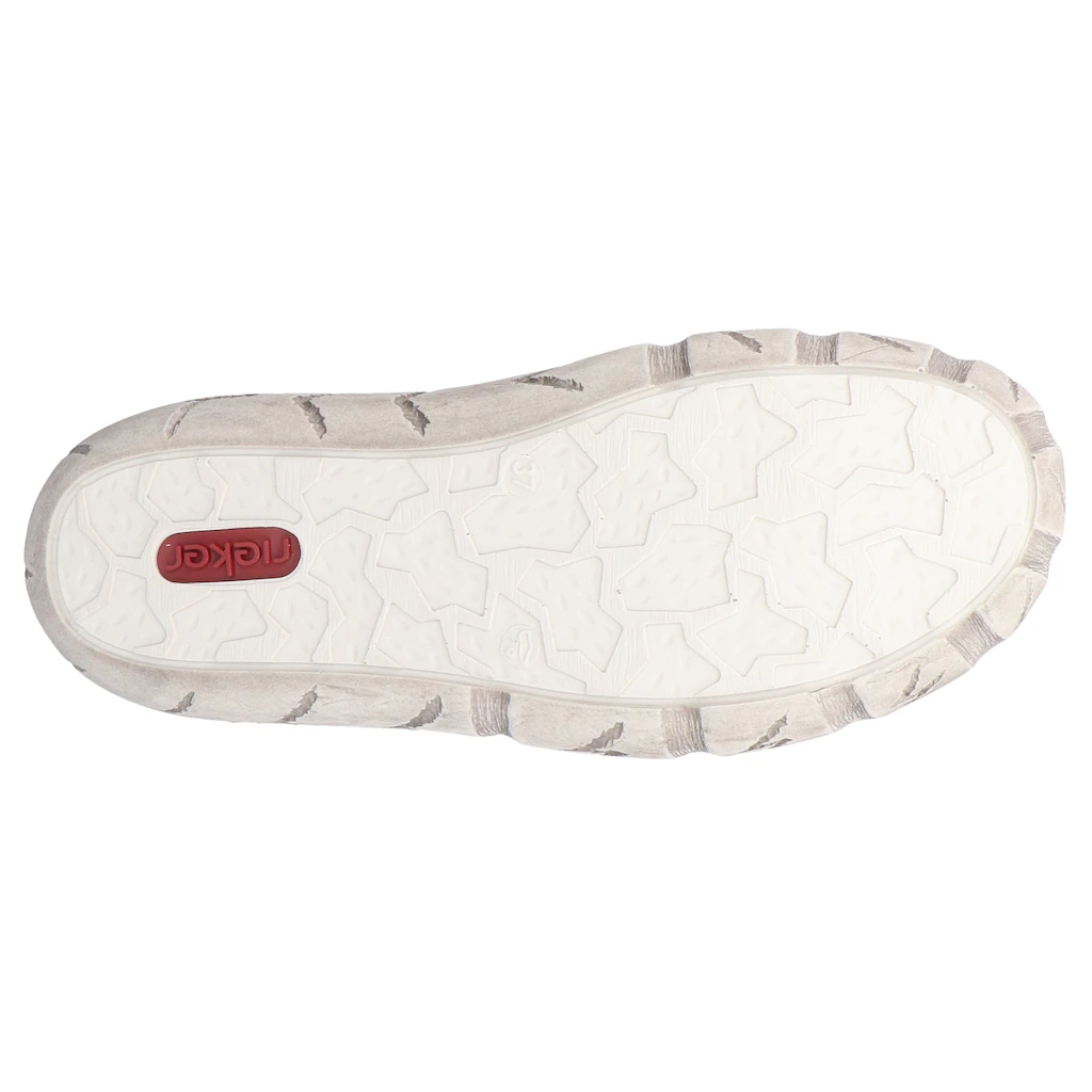 Rieker Sneaker Freizeitschuh Halbschuh Schlupfschuh mit bunter Ziernaht kaufen Kostenlose Rückgabe