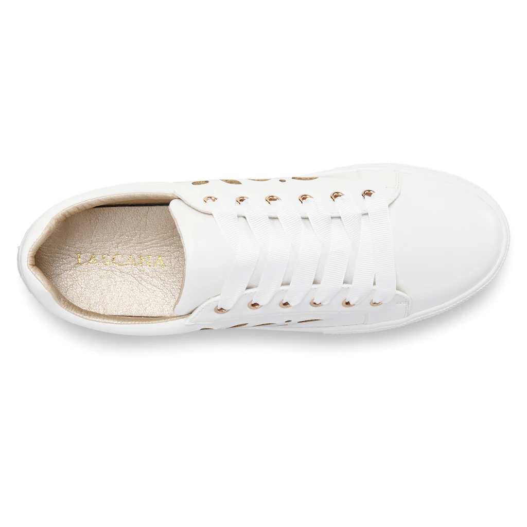LASCANA Sneaker mit kleinen Cut-Outs Schnürhalbschuhe Freizeitschuhe VEGAN ▷ für Discount Store für neue Produkte