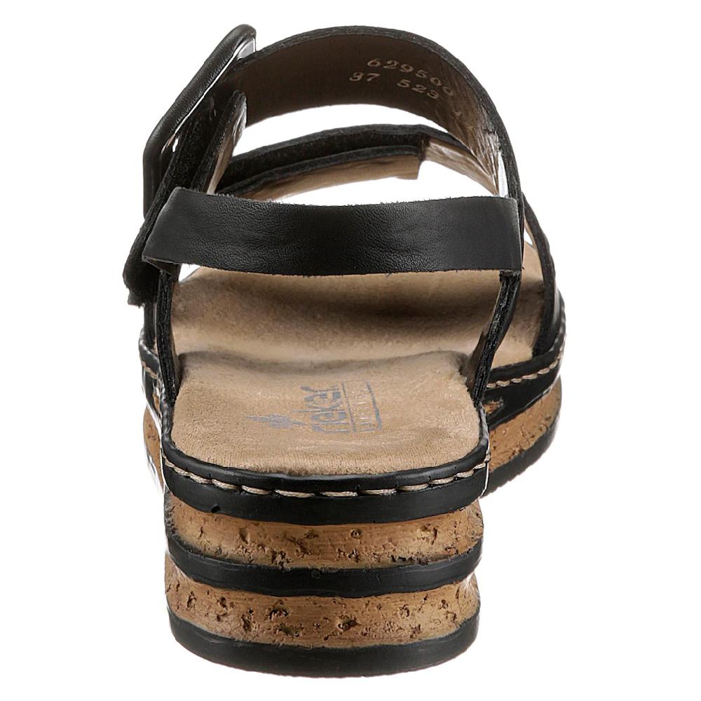Rieker Keilsandalette Sommerschuh Sandale Keilabsatz mit modischer Schmuckspange online bestellen Speichern exportieren