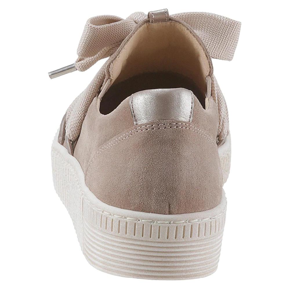 Gabor Plateausneaker Schnürschuh Halbschuh Slipper mit aufgesetzter Zierschnürung Lagerräumung