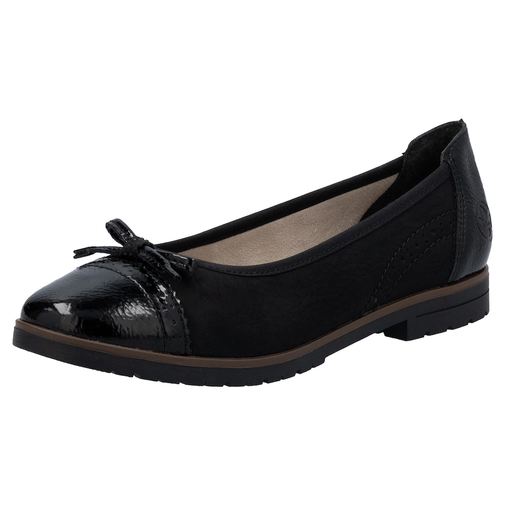 Rieker Ballerina Loafer Schlupfschuh Flats Slipper Businessschuh mit Schleifchen online kaufen