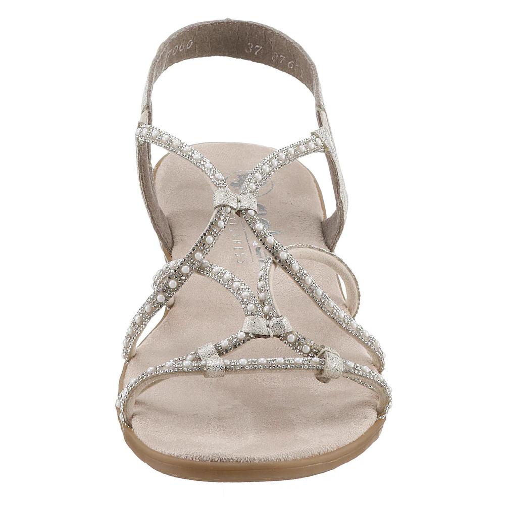 Rieker Riemchensandale Sommerschuh Sandalette Blockabsatz mit Gummizügen für guten Sitz kaufen Tiefpreis