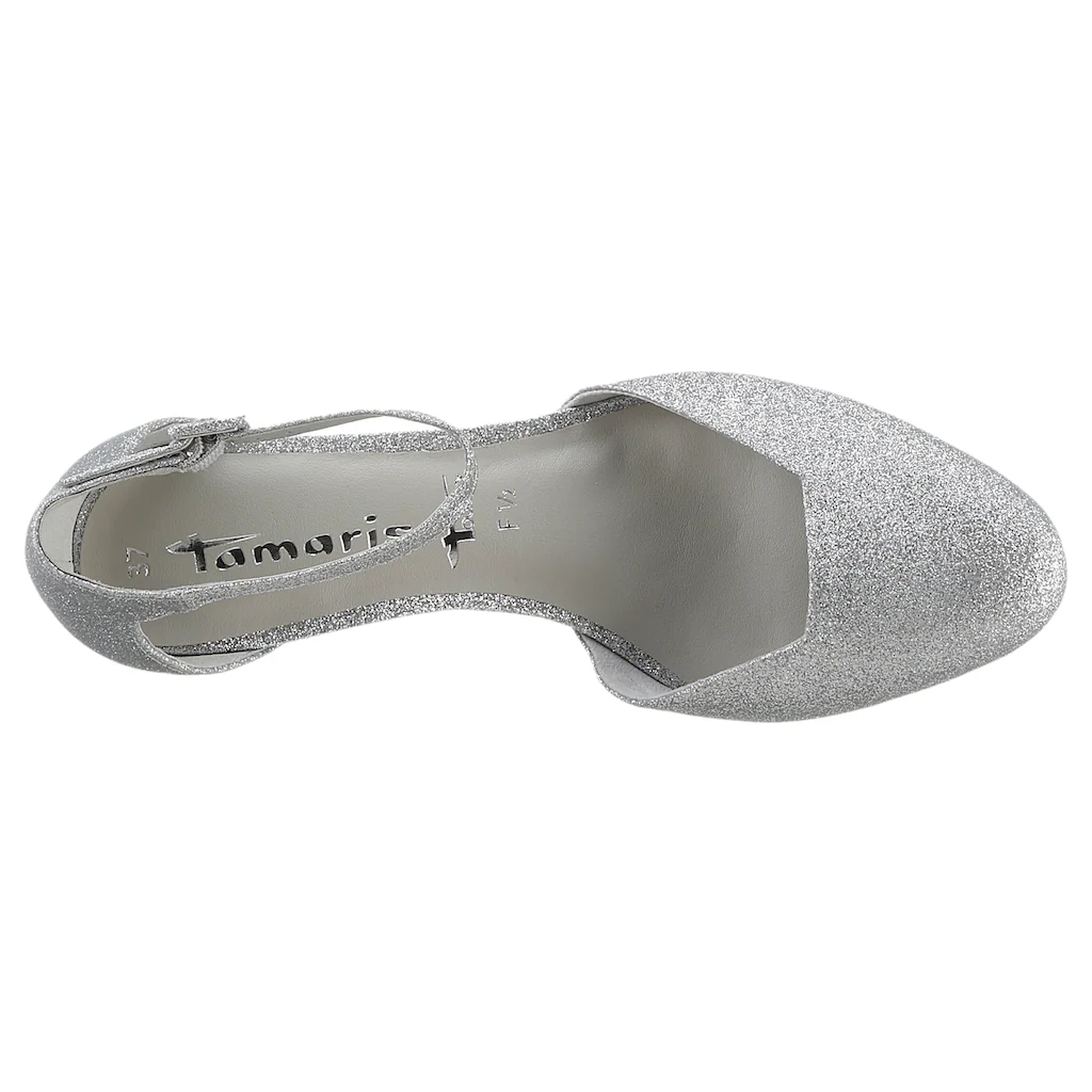 Tamaris Spangenpumps Abendschuh Festtagsschuh Brautschuh Trichterabsatz mit ANTIshokk kaufen Letzte 2 Tage