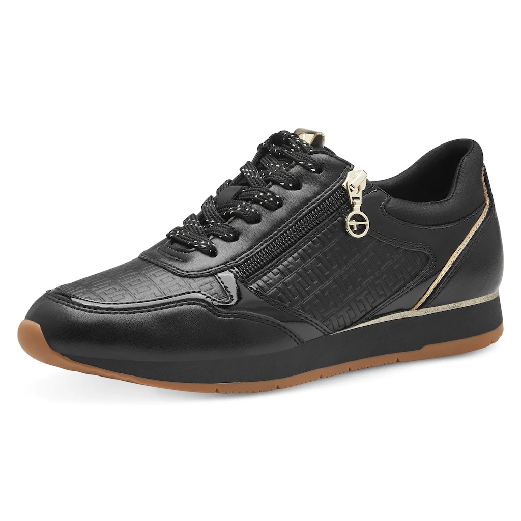 Tamaris Plateausneaker Freizeitschuh Halbschuh Schnürschuh mit dezenten Metallic-Details online bestellen
