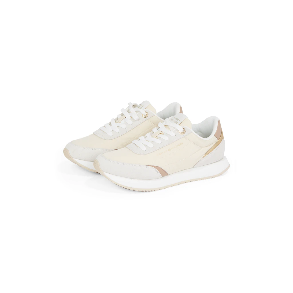 Tommy Hilfiger Plateausneaker »ESSENTIAL RUNNER« Freizeitschuh Halbschuh Schnürschuh mit Kontrastbesätzen online bestellen