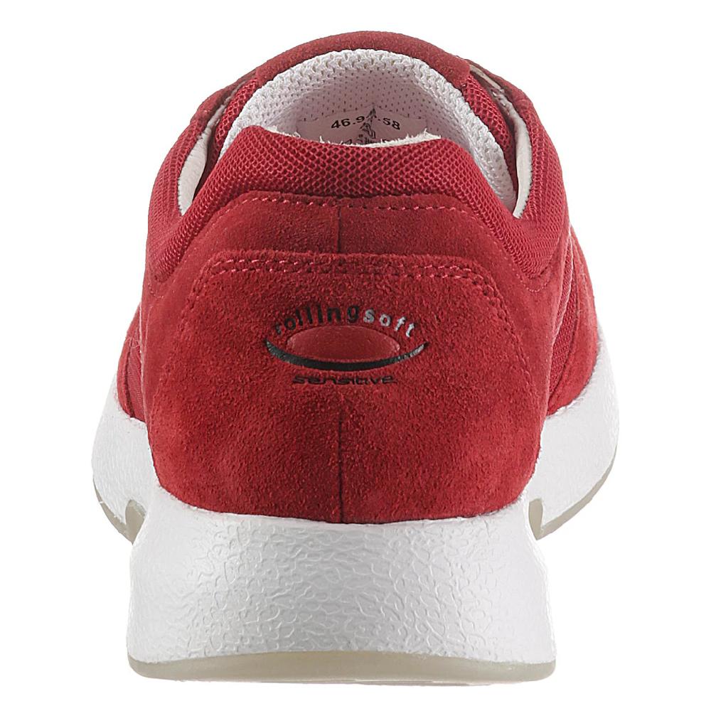 Gabor Rollingsoft Keilsneaker Freizeitschuh Halbschuh Schnürschuh im sommerlichem Materialmix online kaufen Fabrikverkauf