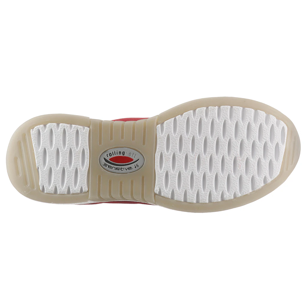 Gabor Rollingsoft Keilsneaker Freizeitschuh Halbschuh Schnürschuh im sommerlichem Materialmix online kaufen Fabrikverkauf