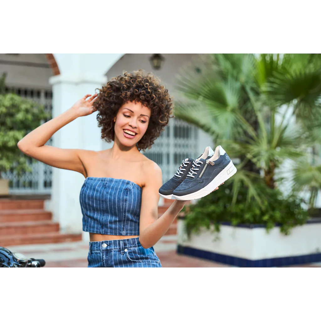 Rieker Plateausneaker Schnürschuh Halbschuh Freizeitschuh mit Soft-Einlage kaufen Sonderangebot