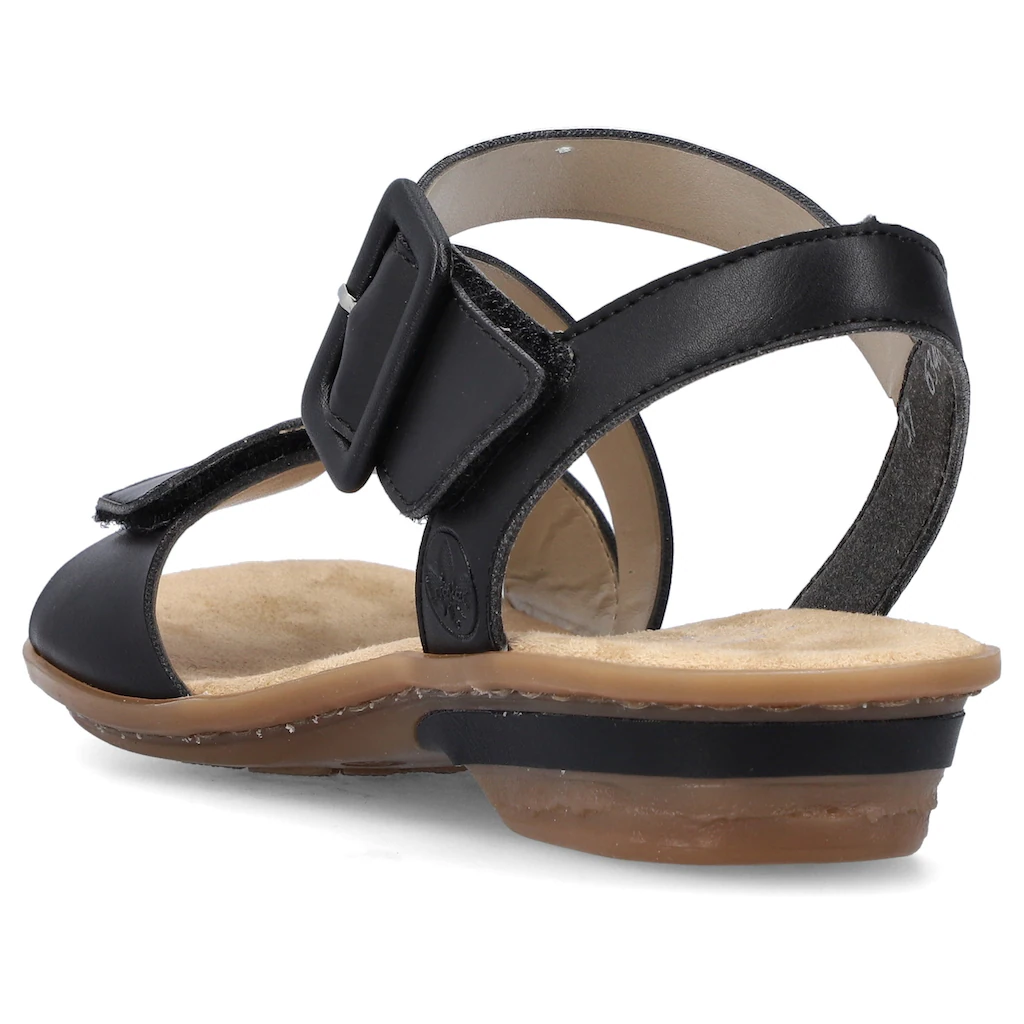 Rieker Sandalette Sommerschuh Sandale Keilabsatz mit Klett kaufen Günstig kaufen