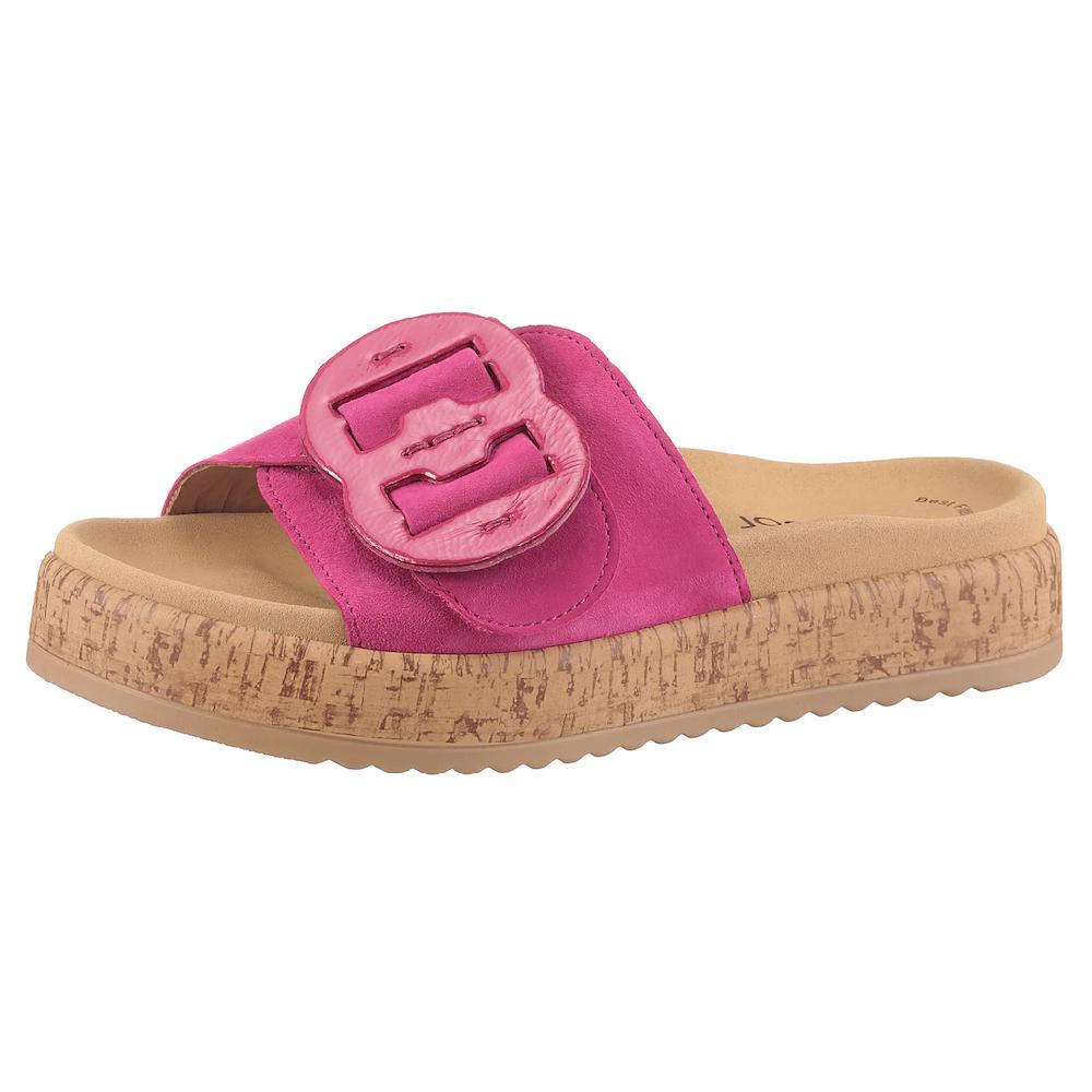 Gabor Pantolette Plateau Sommerschuh Bequemschuh Best Fitting für gute Passform