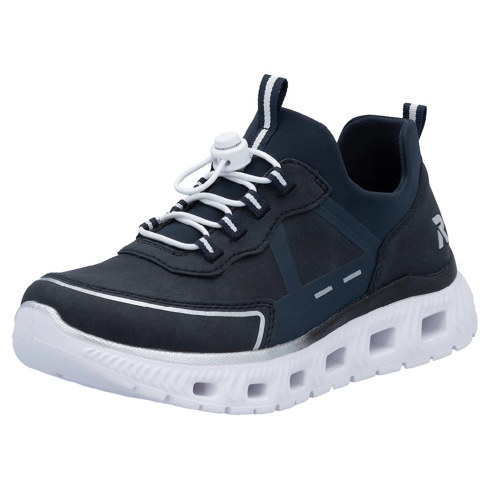 RIEKER Sport Slip-On Sneaker Schlupfschuh Halbschuh Freizeitsneaker mit Schnellverschluss