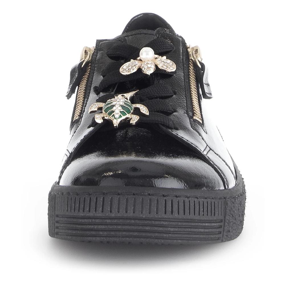 Gabor Plateausneaker Freizeitschuh Halbschuh Schnürer mit edlen Schmuck-Tiermotiven online bestellen Saisonschlussverkauf