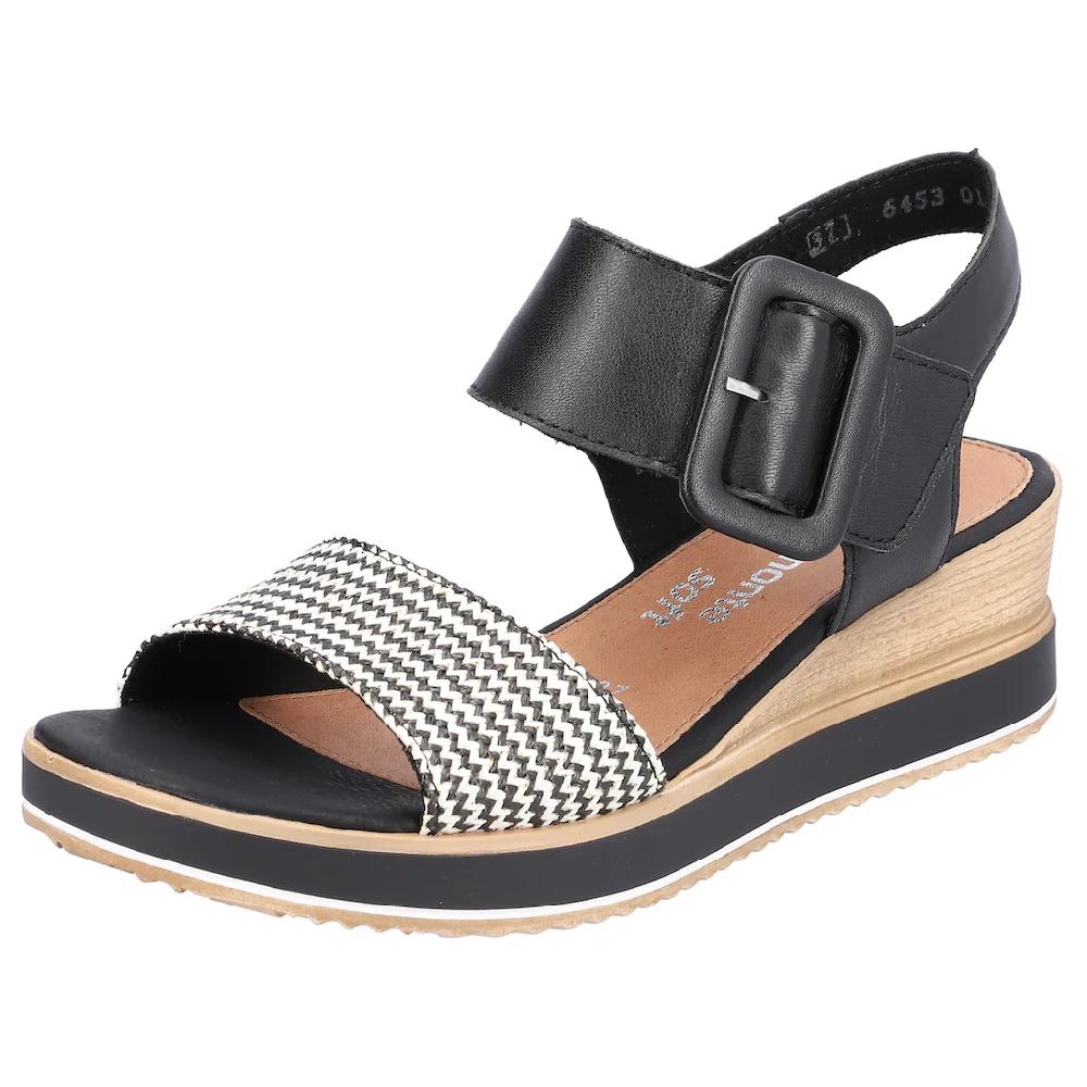 Remonte Sandalette »ELLE-Collection« Sommerschuh Sandale Bequemschuh mit Klett unter der Zierschnalle online kaufen Osterangebot