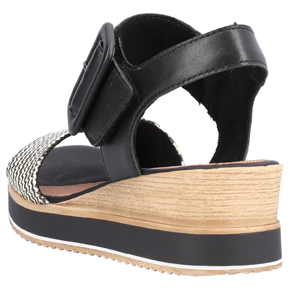 Remonte Sandalette »ELLE-Collection« Sommerschuh Sandale Bequemschuh mit Klett unter der Zierschnalle online kaufen Osterangebot